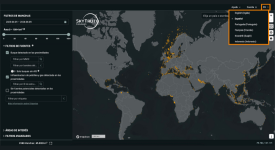 A screenshot of the Cerlulean platform showing where languages can be changed, highlighted at the top right corner.
